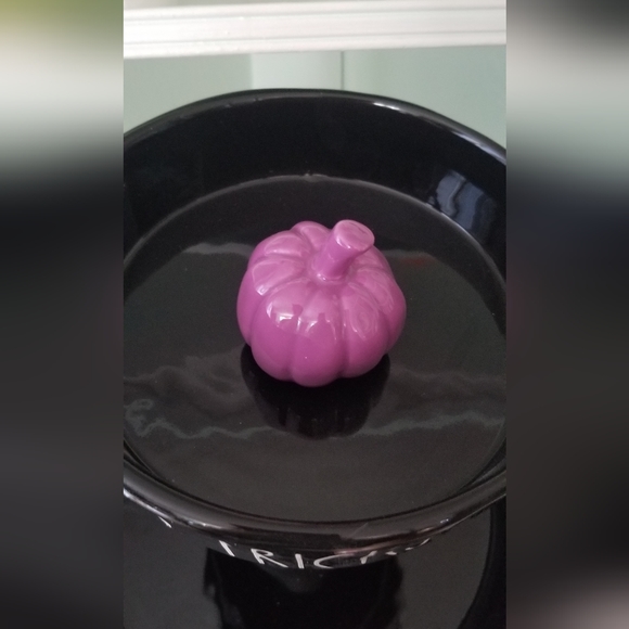 Rae Dunn Happy Halloween No Tricks Just Treats Snack double Tray server bowl - Picture 5 of 6